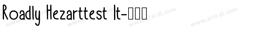Roadly Hezarttest It字体转换